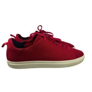 Banana Republic Red Knit Sneakers Men's Size 10 Casual Lace Up Comfort Shoes